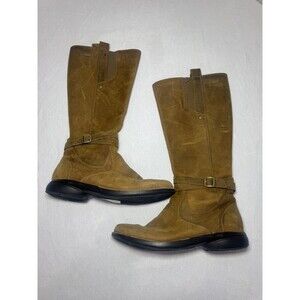 Merrell Boots Womens 9.5 Brown Nubuck TetraStrap Waterproof Knee High Zip Riding
